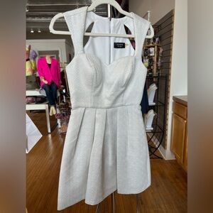 White sparkle mini dress